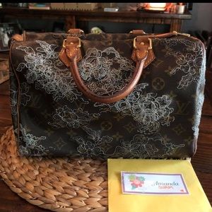 Authentic Louis Vuitton Dentelle Speedy 30